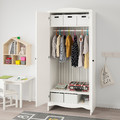 SMÅGÖRA Wardrobe, white, 80x50x187 cm