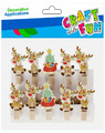 Christmas Decorative Clips Reindeers 10pcs