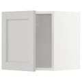 METOD Wall cabinet, white/Lerhyttan light grey, 40x40 cm