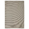 VIRKLUND Rug flatwoven, in/outdoor, beige/dark grey, 160x230 cm