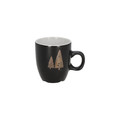 Set of 2 Mugs 150ml Christmas Trees, grey