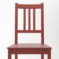 PINNTORP / PINNTORP Table and 4 chairs, light brown stained red stained/red stained, 125 cm