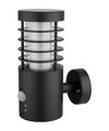 GoodHome Outdoor Wall Lamp LED Hampstead, motion sensor, 250 lm, black