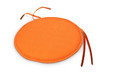 Outdoor Seat Cushion Chair Pad, round, orange