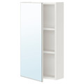 ENHET Mirror cabinet with 1 door, white, 40x15x75 cm