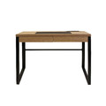 Desk Dolem Industrial, oak/black