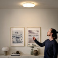 STOFTMOLN LED ceiling/wall lamp, wireless dimmable/warm white white, 37 cm