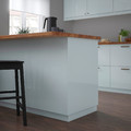 KALLARP Cover panel, high-gloss light grey-blue, 39x86 cm