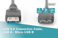 DIGITUS USB 3.0 Connection Cable, 0.25m