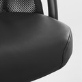 JÄRVFJÄLLET Office chair with armrests, Glose black, 68x68 cm