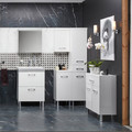 Cersanit Bathroom Storage Cabinet Olivia 70 x 83 x 30 cm, high-gloss white