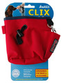 Clix Pouch for Dog Treats, red