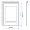 RÖDALM Frame, white, 21x30 cm