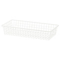 HJÄLPA Wire basket, white, 80x40 cm