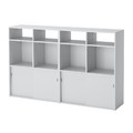 SPIKSMED Storage combination, light grey, 155x32x96 cm