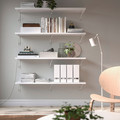 BERGSHULT / FÖRLÄGGARE Wall shelf, white/white, 120x30 cm