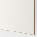 MEHAMN 4 panels for sliding door frame, white stained oak effect, white, 75x236 cm