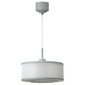 REMTÅNG Pendant lamp, grey-green, 38 cm