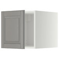 METOD Top cabinet, white/Bodbyn grey, 40x40 cm