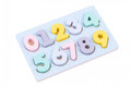 iWood Wooden Puzzle Numbers Pastel 2+