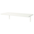 BERGSHULT / TOMTHULT Shelf with bracket, white, 80x30 cm