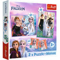 Trefl Children's Puzzle Frozen 2x Puzzle + Memos 3+