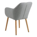 Upholstered Chair Emilia, light grey