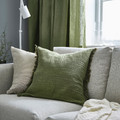 VALLKRASSING Cushion cover, grey-green, 50x50 cm