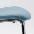 KARLPETTER Chair, Gunnared light blue/Sefast chrome-plated