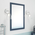 GoodHome Bathroom Mirror Perma 70 x 50 cm, dark blue frame