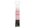 Candles Twist Ombre 5pcs, pink/white