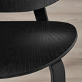 FRÖSET Easy chair, black stained oak veneer