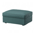 KIVIK Footstool with storage, Kelinge grey-turquoise