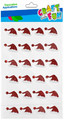 Craft Christmas Self-Adhesive Decoration Set Santa Hat 24pcs