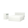 BRIMNES Bedroom furniture, set of 2, white, 180x200 cm