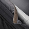 BERGMUND Chair cover, medium long, Djuparp dark gray