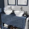 GoodHome Bathroom Countertop Perma 120 x 45 cm, dark blue