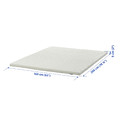 NISSEHOLM Mattress pad, white, 160x200 cm