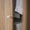 VILHATTEN Wardrobe with 2 doors and 2 drawers, oak effect