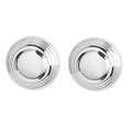 GoodHome Cabinet Knob Handle Garni, silver, 2 pack