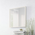 NISSEDAL Mirror, white, 65x65 cm