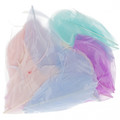 Decorative Feathers 4-5cm 50pcs, pastel