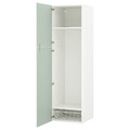 ENHET Storage combination, white/pale grey-green, 60x62x210 cm