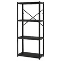 BROR Shelving unit, black, 85x40x190 cm