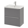 Goodhome Wall-mounted Basin Cabinet Imandra Slim 60cm, grey