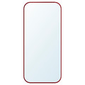 LINDBYN Mirror, red, 28x60 cm