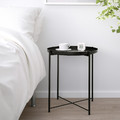 GLADOM Tray table, black, 45x53 cm