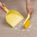 PEPPRIG Dust pan and brush, yellow