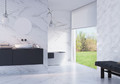 Glazed Tile Carrara 31.6 x 90 cm, pearl, 1.138 m2