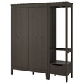 IDANÄS Wardrobe combination, dark brown, 180x59x211 cm